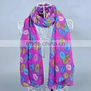LIP Multicolor 100% Viscose Women Scarf Voile Scarves 180*90 Pashmina Muslim thumbnail-6