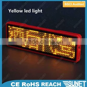 Red Led Scrolling Message Badge Led Matrix Display thumbnail-4