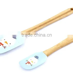 New Product Wood Handle Silicone Spatula Set thumbnail-4