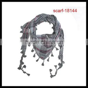 Hot Sale Grid Pattern Triangle Lady Scarf thumbnail-1