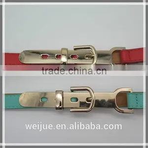 Leather Fashion Belt With Hardware for Women thumbnail-1