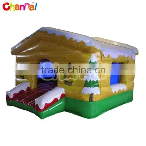 Winter Chalet Inflatable Jumping House, Inflatable Moonwalk thumbnail-1