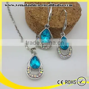 Small Order Crystal African Fashion Jewelry Set, Artificial Jewelry Set thumbnail-1
