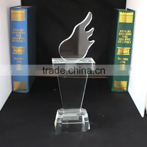 Cheap Transparent Flame Speacial Crystal Trophy thumbnail-2