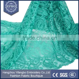 Mature Style Wine Color African Tulle Mesh Lace Fabric For Dresses thumbnail-6