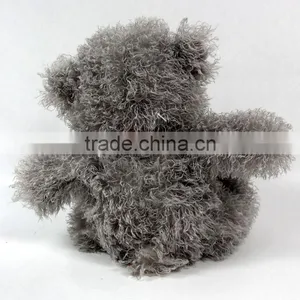 Luckiplus Hot Sale First Class Grey Bear With Scarf Safe Technology Toy For Kids thumbnail-2