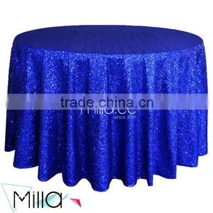 Royal Blue Glitter Table Cloth thumbnail-1