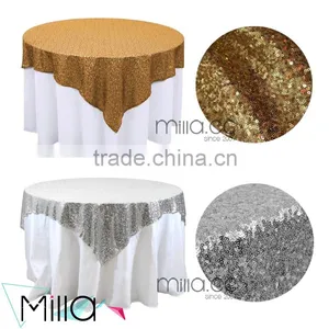 Sequin Table Cloth Gold Sequin Table Overlay Quality Choice thumbnail-1