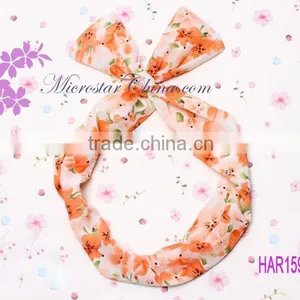 Wholesale Lady Girls Cute Rabbit Bunny Ear Hair Accessory Headband Hairband Wire Wra thumbnail-3