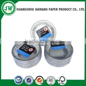 Disposable Round Shape Aluminum Foil Food Container for Cake/baking /BBQ Supplier in China thumbnail-1