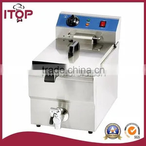 Electric Fish Fryer With Valve 13L thumbnail-1