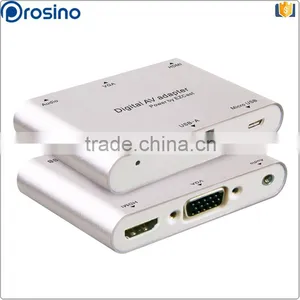 Fits for HDTV/Monitor/Projector/Car TV Non-Shielded Micro USB Multi-application 1080P Digital av Adapter thumbnail-1