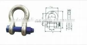 US Type Drop Forged Bolt Type Bow Shackle thumbnail-4