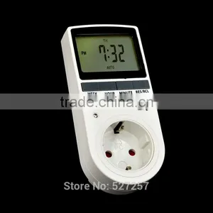 12/24 Hours Digital Plug-in Timer Programmable EU Plug Socket Switch thumbnail-1