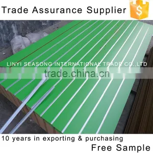 China 1220*2440*15mm Melamine Mdf Slot Board With Aluminium Strip thumbnail-2