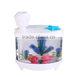USB Personal Ultrasonic Humidifier Cool Mist Air Purifier With Led Light Fish Tank Function thumbnail-3