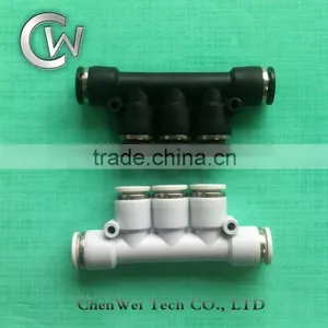 PKG Union Triple Pneumatic Fittings Branch Reducer Air Fitting thumbnail-1
