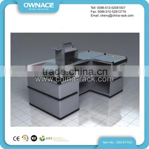 Supermarket Checkout Counter Grocery Store Cashier Desk for Sale thumbnail-1