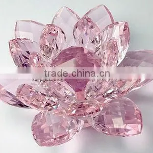 Hot Sale Colorful k9 Crystal Lotus Flower, Crystal Gifts, Crystal Decoration thumbnail-1