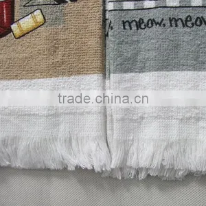 Silk Screen Pigment Printed Kitchen Towel Softtextile Dish Towel Home Textiles thumbnail-3