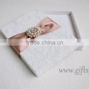 Elegant White Wedding Invitation Card Box With Professional Supplier thumbnail-2