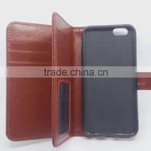 The Most Hot 5 Inch Genuine Leather Wallet Mobile Phone Case For Vivo Y31 Iphone 4 5 6 6s se thumbnail-5