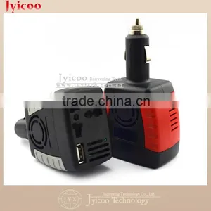 Jyicoo 150W Car Inverter 12V DC Cigarette Lighter to 220V AC Lighter Plug Adapter With USB 2.0A Output thumbnail-1