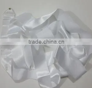 White Rhythmic Gymnastic Dance Ribbon thumbnail-1