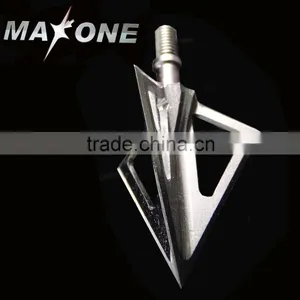 Archery Arrow Tips Hunting Arrow Broadhead With 3 Fixed Sharp Blades Broad Heads 100 Grains Arrow Tips Archery thumbnail-2