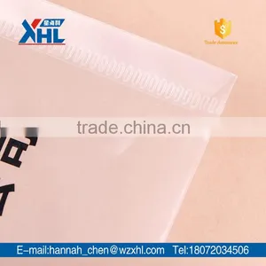 Useful Red Printed Clear File Bag With Snapper thumbnail-5