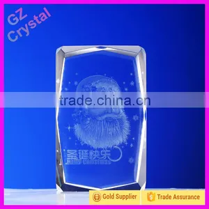 Glass 3d Laser Engraving Cut Christmas Gift Crystal Cube thumbnail-1