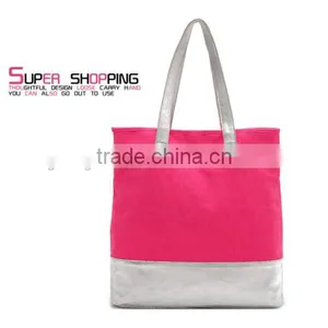 Foldable Canvas Cotton Women Large Shopping Bag Shoulder Bag thumbnail-2