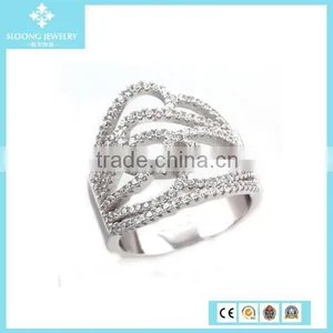 Factory Directly Wholesale Latest Design Weddind Artificial Diamond Ring thumbnail-6