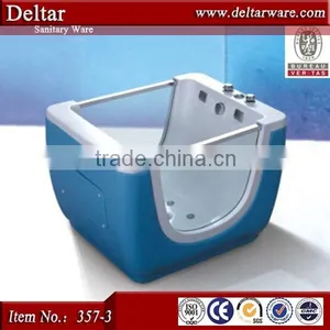 Baby Bath Tub With Stand, Red Children Kids Tub, Acrylic Bathtub Color Series Thermostatic thumbnail-4