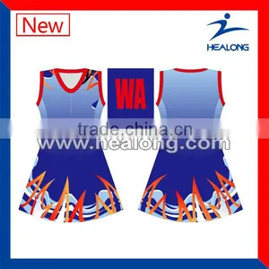 Latest Dress Custom Design Netball Dresses thumbnail-1