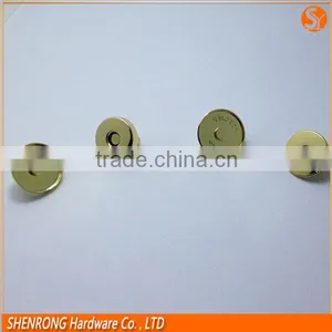 Bags Accessories 18mm Full Cover Round Metal Magnetic Snap Button Gold Color thumbnail-4