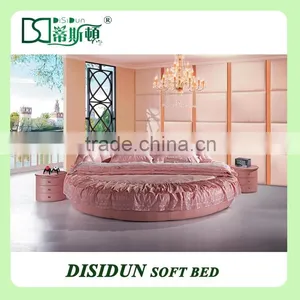 New Style Hot Sale Bedroom Round Bed in India on Sale DS-801 thumbnail-1