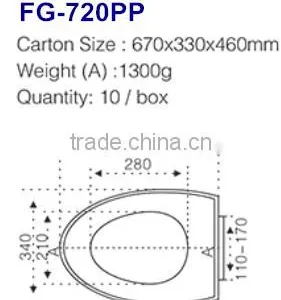 Enlongated Design Plastic Raised Smart Toilet Seat thumbnail-6