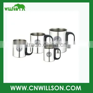 Double Wall Stainless Steel Mug With Lid thumbnail-1
