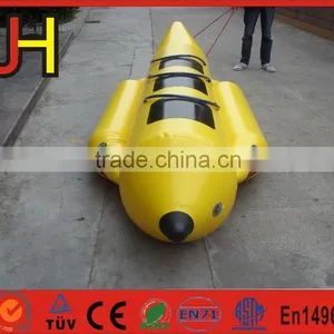 2016 Eye Catching 3 Person PVC Material Inflatable Banana Boat For Sale thumbnail-1