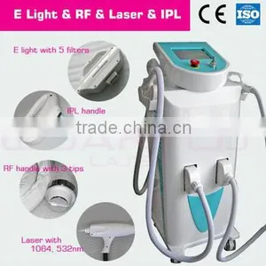 Brown Age Spots Removal Hair Removal E-light / OPT + RF + ND YAG Laser Machine Q Switched Laser Machine thumbnail-1