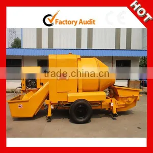 Diesel Concrete Mixer Pump Machine With Lift Hopper thumbnail-1