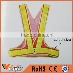 Cheap Adjustable Polyester Mesh Blue hi Vis Reflective Safety Vest thumbnail-2
