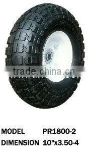 Pneumatic Rubber Caster Wheels With Rims thumbnail-1