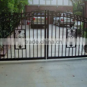Aluminum/ Wrought Iron Gate Forged Iron Gate Steel Gates thumbnail-1