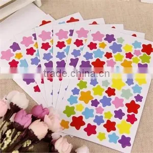 Custom Star Adhesive Washable Remove Paper Label Sticker for Kids thumbnail-1