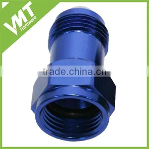 Male Hex Nipple Anodized Aluminum AN10 Flared Fittings Reducing Coupling thumbnail-6