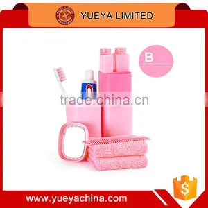 Portable Outdoor Travel Toothpaste Toothbrush Towel Cup Mirror Comb Shampoo Shower Gel Bottle, Outdoor Toiletries thumbnail-1