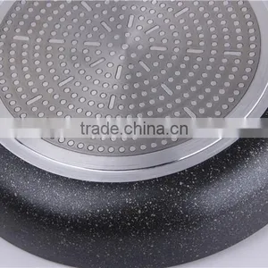 Aluminum Nonstick Marble Coating Frying Pan thumbnail-6