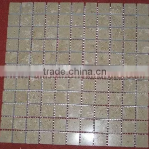 UNIQUE SAHARA BEIGE MARBLE MOSAIC TILES thumbnail-6